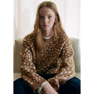 Pull-over en imprimé animal MANGO TEEN