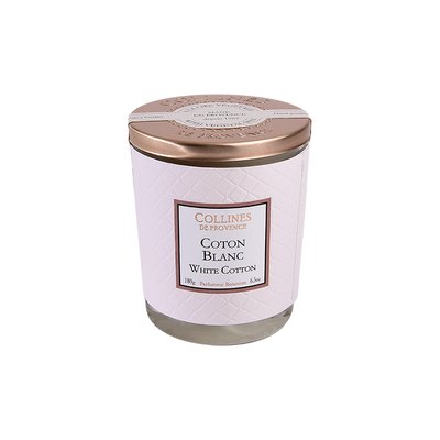 Bougie Parfumée Cire Végétale COTON BLANC COLLINES DE PROVENCE