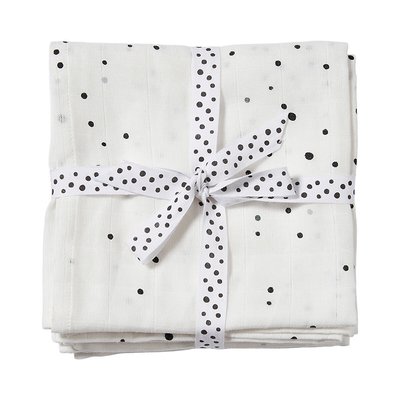 Maxi langes dreamy dots lot de 2 120 x 120 cm DONE BY DEER