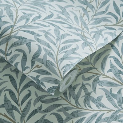 Willow Boughs Mineral Wallpaper WILLIAM MORRIS BY CLARKE & CLARKE