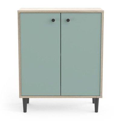 Petit Buffet 2 Portes Effet Bois L61cm - ARTY CALICOSY