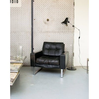 Fauteuil en cuir Jakob N°322 - Bon état DEBONGOUT