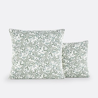 Majari Floral 100% Washed Cotton Pillowcase LA REDOUTE INTERIEURS