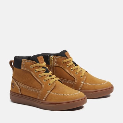 Leder-Sneaker LISBON STREET MID LACE mit Stretch-Schnürsenkeln und Reissverschluss TIMBERLAND