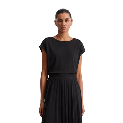 Robe en jersey avec taille élastique et jupe plissée MARC O'POLO