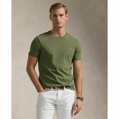 T-shirt slim uni en jersey logo brodé POLO RALPH LAUREN