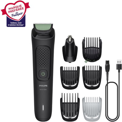 Tondeuse multi usages MG3935/15 Series 3000, 9 hauteurs de coupe, précision 1 mm, autonomie 70mn PHILIPS