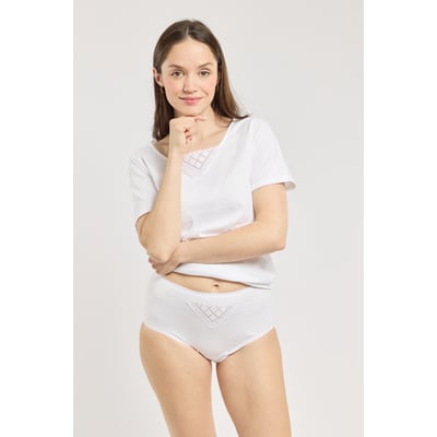 Culotte taille haute en coton peigné ARMOR-LUX