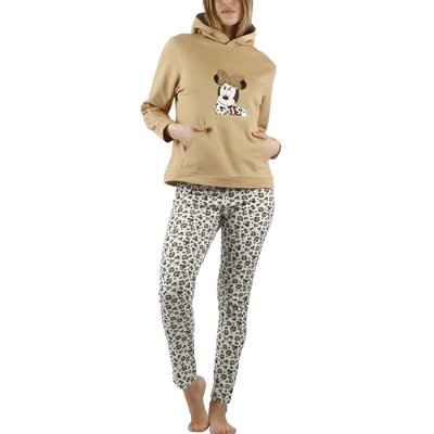 Pyjama tenue pantalon top à capuche Minnie Leopardo Disney ADMAS