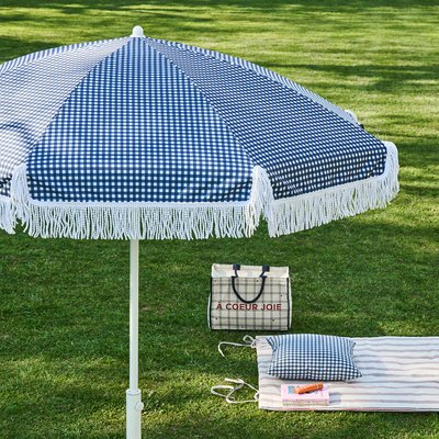 Parasol with Fringes, Gingham Print, Aline LA REDOUTE INTERIEURS