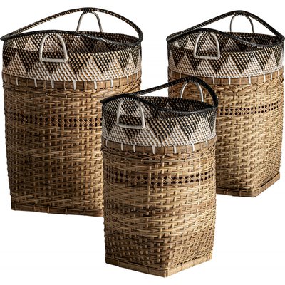 Panier en rotin empilable (lot de 3) Zirba RECOLLECTION