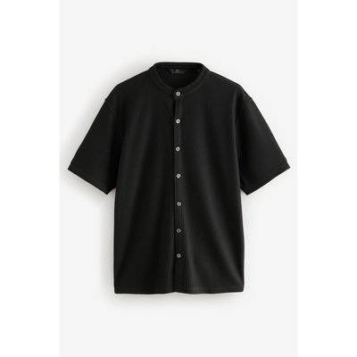 T-shirt texturé boutonné à col officier NEXT
