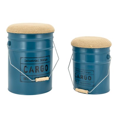 Tabouret/coffre en métal Cargo AUBRY GASPARD