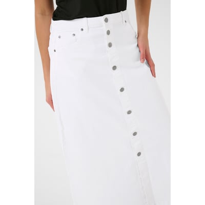 Jupe En Coton Stretch Blanche - Taille 36/38, Neuve Avec étiquettes, Marque Viktor Et Nitya