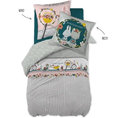 Parure Housse de couette Joli Lapin EDEN