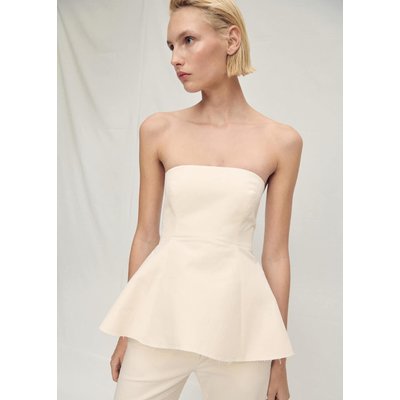Top bustier péplum MANGO