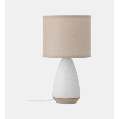 Lampe De Table En Grès - Paprica - Blanc BLOOMINGVILLE