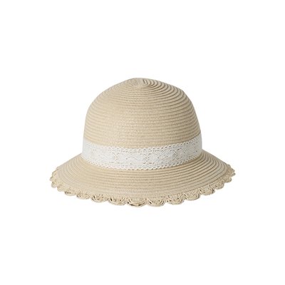 Chapeau paille et dentelle VERTBAUDET
