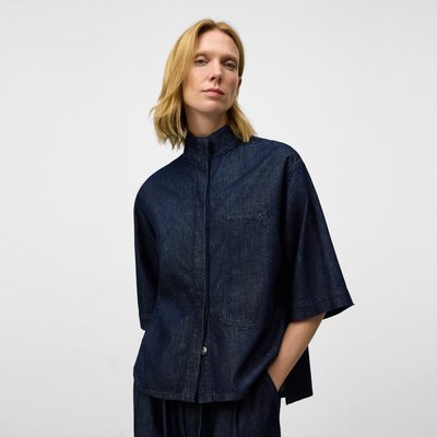Chemise en denim à silhouette carrée ADOLFO DOMINGUEZ