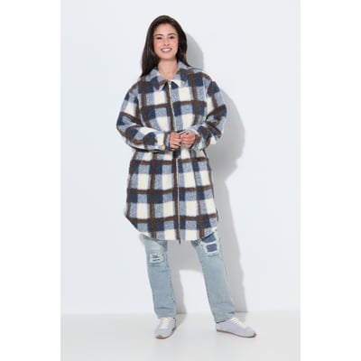 Veste en polaire bouclée à carreaux ULLA POPKEN