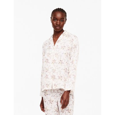 Camisa de manga larga homewear de satén, Mel PASSIONATA