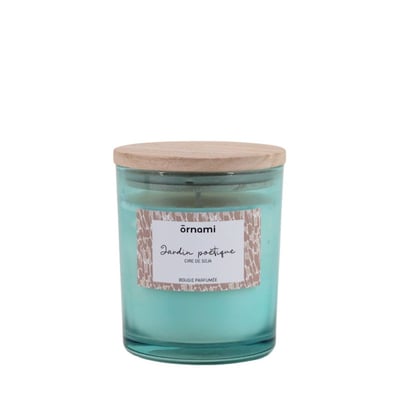 Bougie parfumée en cire de soja "jardin poétique" 280g ORNAMI