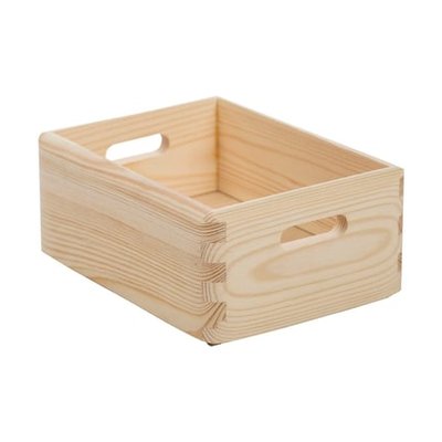 Caisse Rangement Sans Couvercle Pin H9 Cm X L20 Cm X P15 Cm ASTIGARRAGA