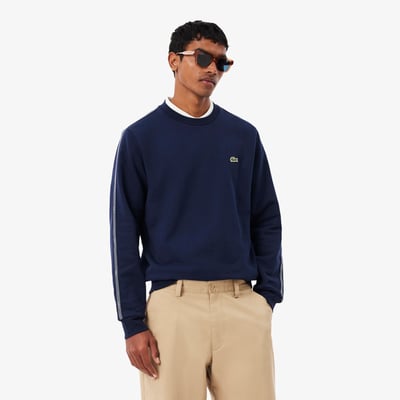 Sweatshirt molleton bande rayée LACOSTE