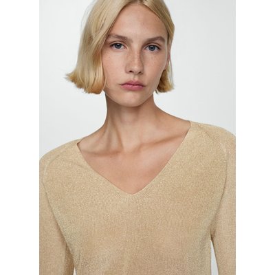 Pull beige doré femme sale
