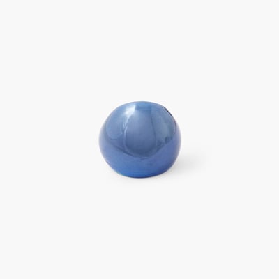 Grosse bague en verre bleu BALABOOSTE