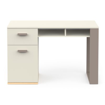 Bureau 1 Porte 1 Tiroir et 2 Niches L120 cm - CAMILLIA CALICOSY