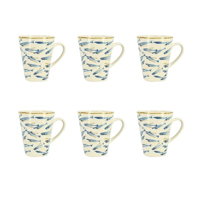 Lot de 6 mugs 36cl en grès, MARIUS NOVASTYL