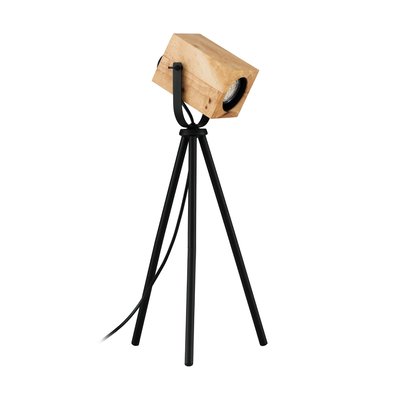 Lampe de table en métal   et bois AYLES EGLO
