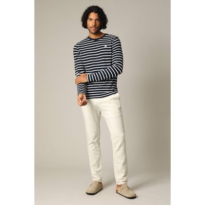 T-shirt en coton à manches longues style marinière DUSTIN DEELUXE