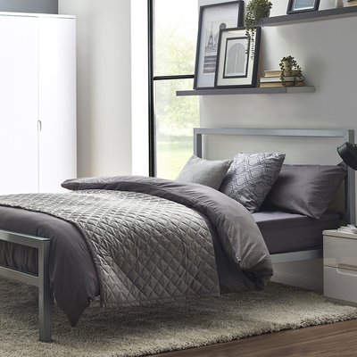 Toro Mirrored Metal Bed SO'HOME