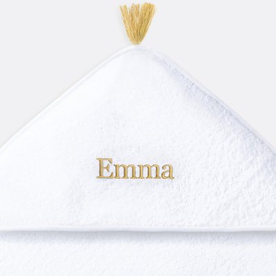 Cape de bain bébé personnalisée coton bio LA REDOUTE INTERIEURS
