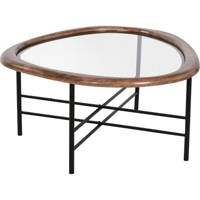 Table basse en bois et verre, élégance RECOLLECTION