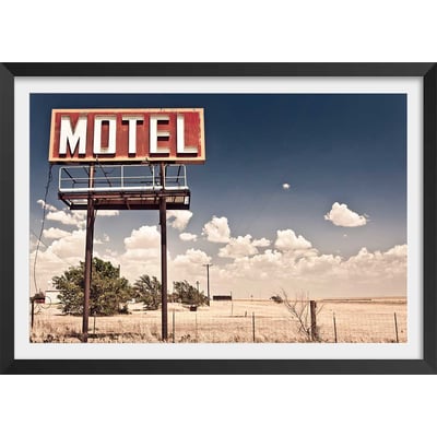 Affiche motel and neon lights HEXOA