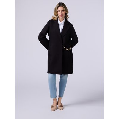 Manteau réalisé en tissu scuba doublé avec intérieur de couleur contrastante OLTRE