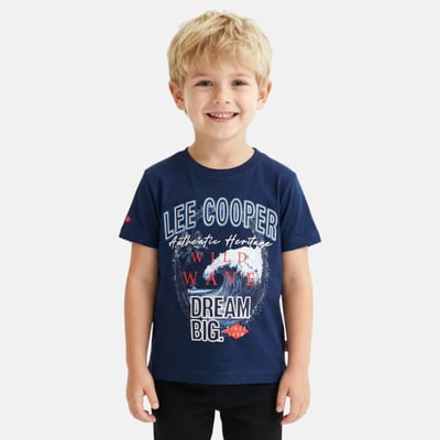 T-shirt manches courtes imprimé, col rond SURF CLUB LEE COOPER