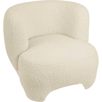 Fauteuil sheepskin effet laine bouclée  confort moderne RECOLLECTION