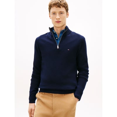 Pull col camionneur en laine d'agneau TOMMY HILFIGER