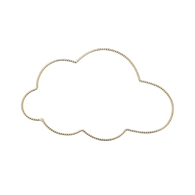 Déco murale nuage fil laiton torsadé -  LOJI HOME MAISON