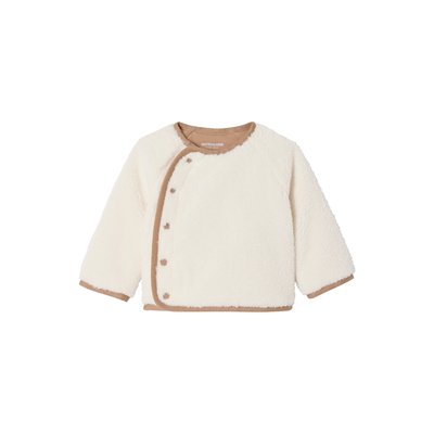 Pull naissance en sherpa boutonné devant VERTBAUDET