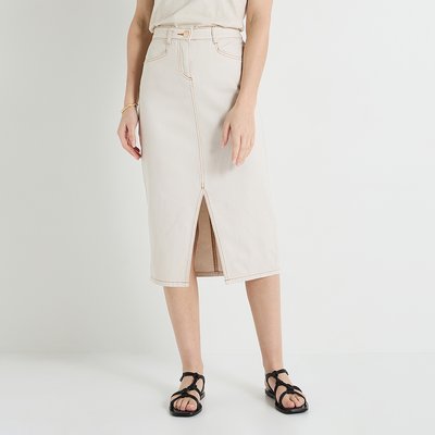 Jupe longue en denim GRAIN DE MALICE