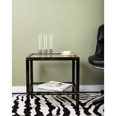 Table design en métal et verre Hanna N°1572 - Bon état DEBONGOUT
