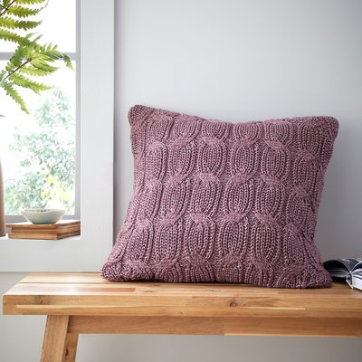 Chunky Marl Knit Filled Cushion CATHERINE LANSFIELD