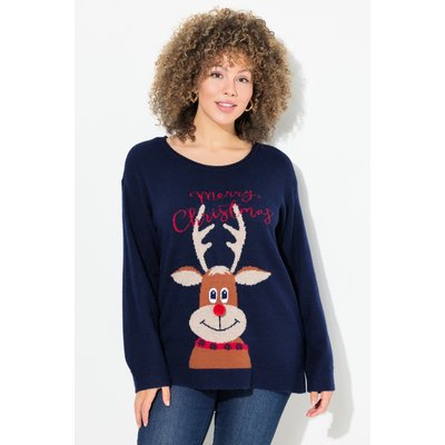 Pull de Noël à col rond et manches longues ULLA POPKEN