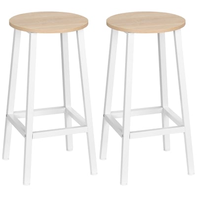 Tabouret de bar Panneau de particules Bois HOMCOM
