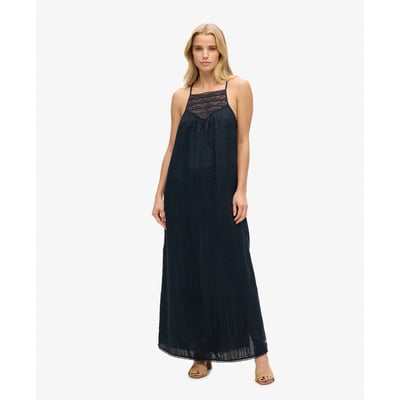 Robe de plage dos nu longue en dentelle SUPERDRY